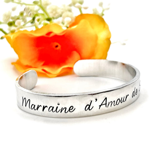 Bracelet Demande Marraine, Cadeau Personnalisé Marraine