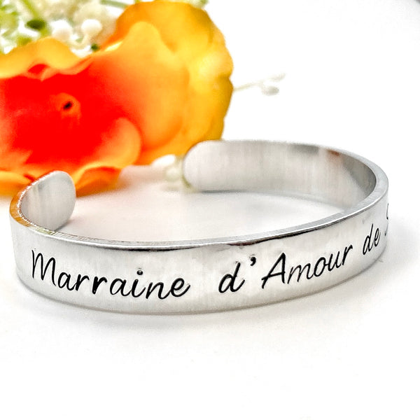 Bracelet Demande Marraine, Cadeau Personnalisé Marraine