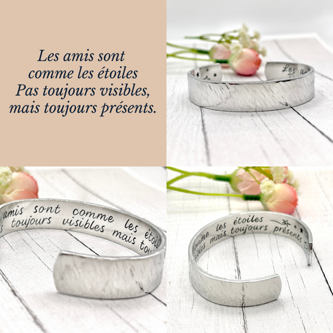 Bracelet Message Amitié, Cadeau Meilleure Amie